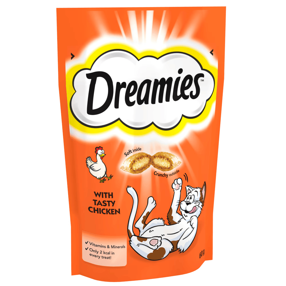  تشویقی گربه دریمیز با طعم مرغ Dreamies With Tasty Chicken 