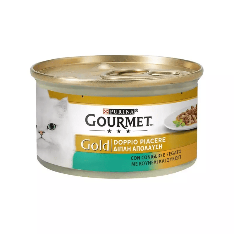  کنسرو غذای گربه پورینا گورمت گلد خرگوش و جگر PURINA GOURMET GOLD Rabbit & Liver 