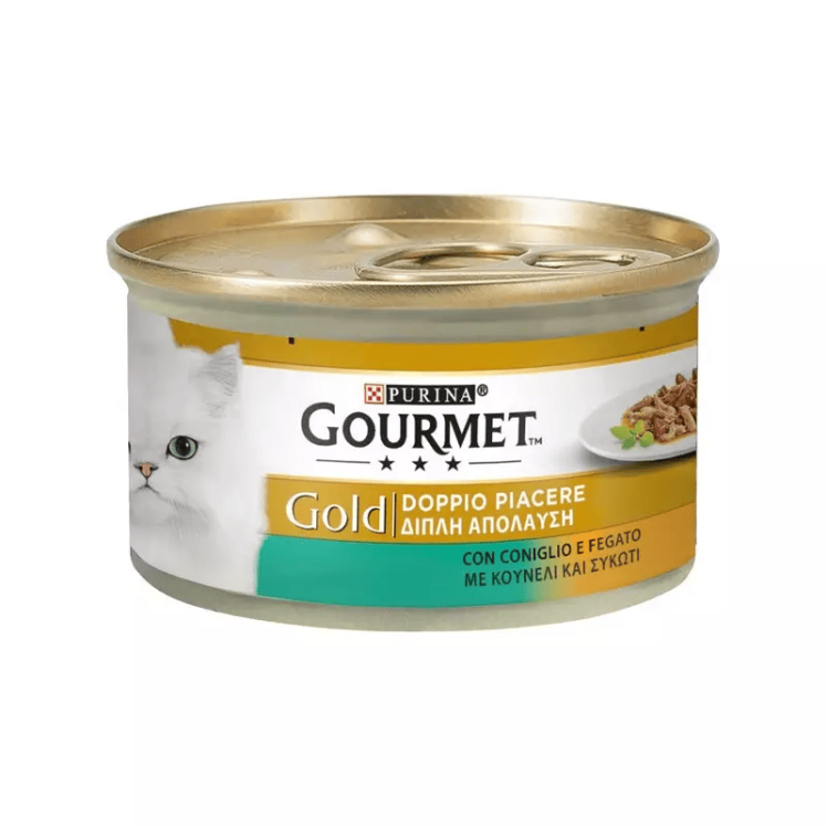 کنسرو غذای گربه پورینا گورمت گلد خرگوش و جگر PURINA GOURMET GOLD Rabbit & Liver