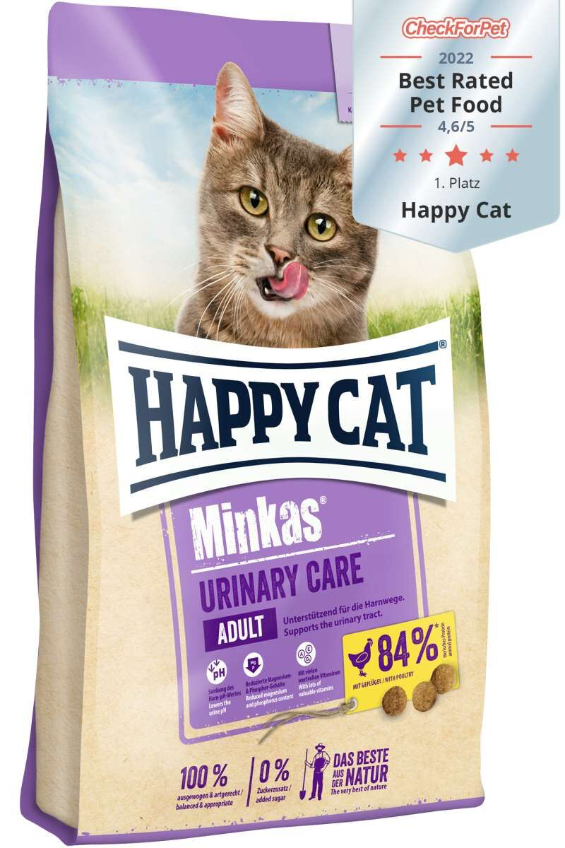  غذای خشک گربه هپی کت HAPPY CAT مدل MINKAS URINARY CARE بسته 10 کیلوگرمی 