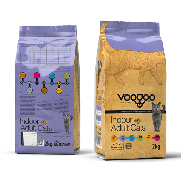  غذای خشک گربه بالغ خانگی وودوو VOODOO Indoor Adult Cats 