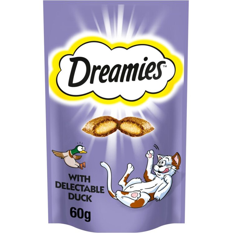 تشویقی گربه دریمیز با طعم اردک Dreamies Delectable Duck