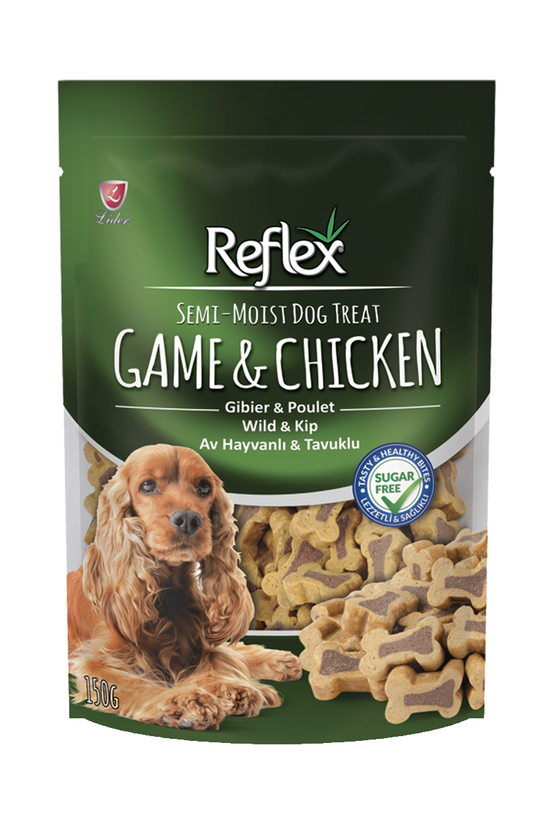  تشویقی سگ رفلکس با طعم مرغ Reflex Dog Treat GAME & CHICKEN 