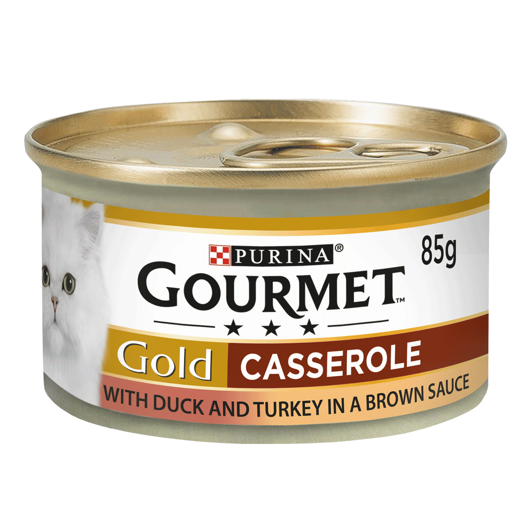  کنسرو غذای گربه پورینا گورمت گلد اردک و بوقلمون PURINA GOURMET GOLD Duck & Turkey 