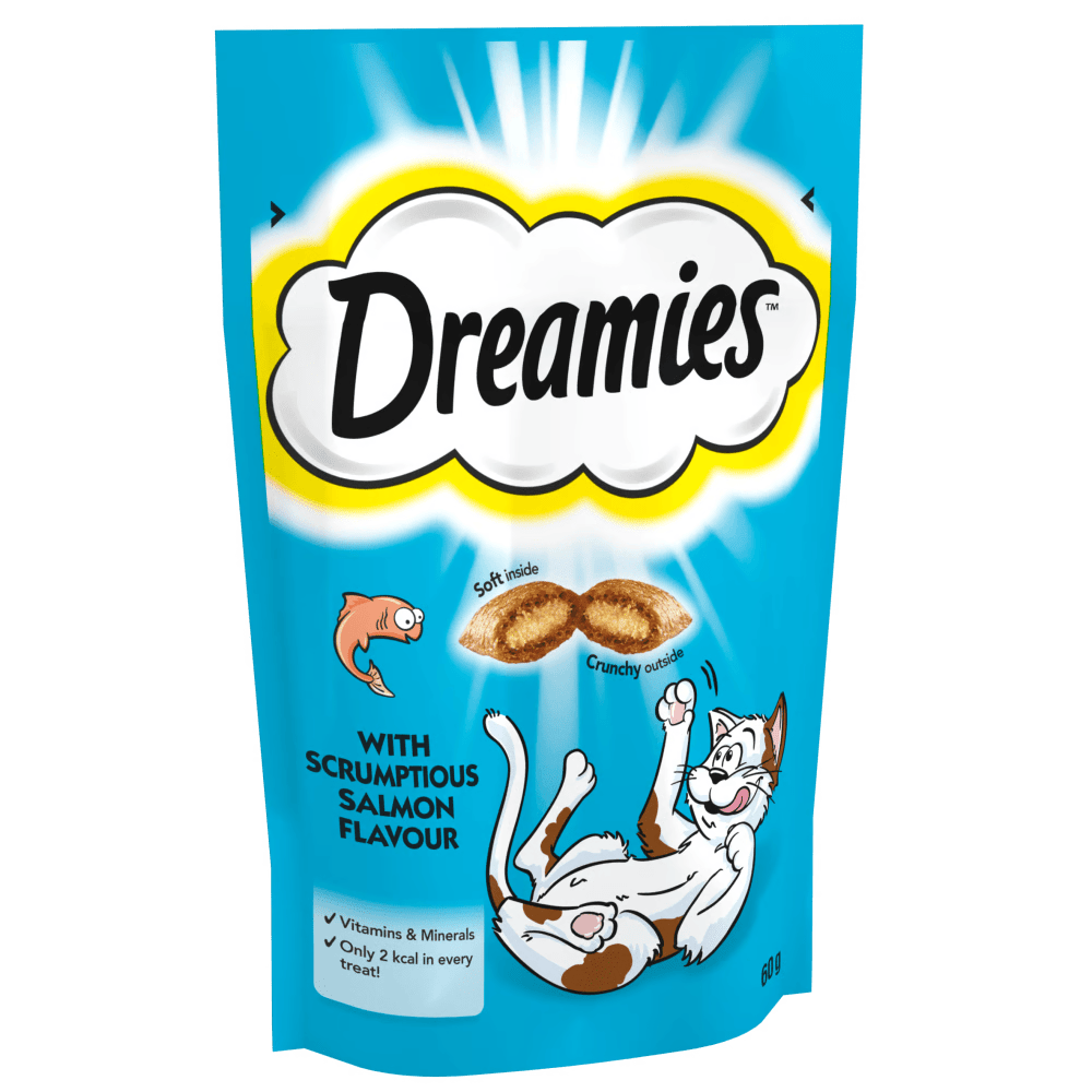  تشویقی گربه دریمیز با طعم ماهی سالمون Dreamies With Salmon Flavour 