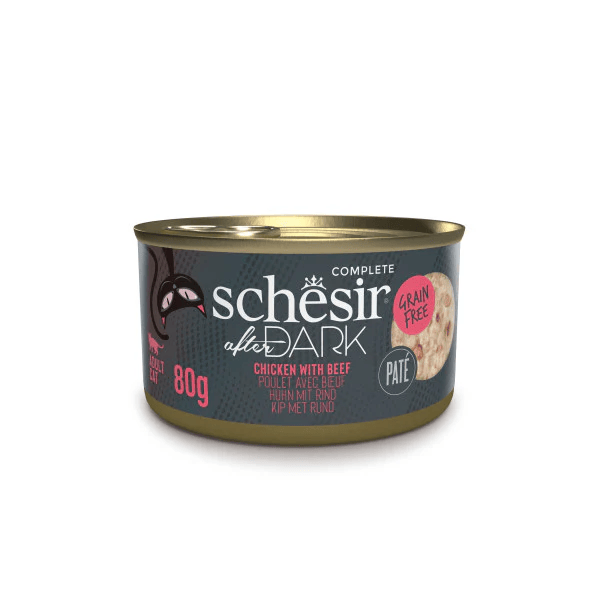  کنسرو گربه افتر دارک شسیر با طعم مرغ و گوشت - Schesir After Dark Chicken with Beef Wet Cat Food 