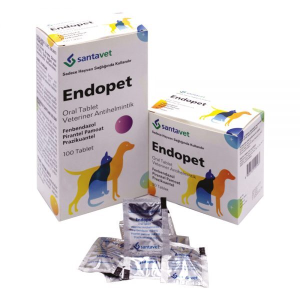 قرص ضد انگل سگ و گربه اندوپت - Endopet Anthelmintic Tablet for Dog & Cat - بسته 50 عددی