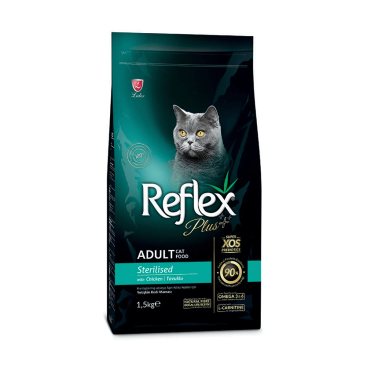 غذای خشک گربه عقیم رفلکس پلاس مرغ REFLEX PLUS ADULT STERILISED CAT FOOD Chicken