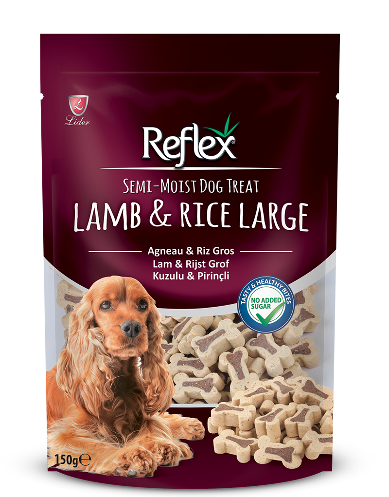  تشویقی سگ رفلکس گوشت گوسفند و برنج Reflex Dog Treat LAMB & RICE LARGE 