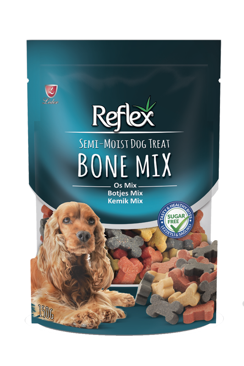  تشویقی سگ رفلکس میکس استخوان Reflex Dog Treat BONE MIX 