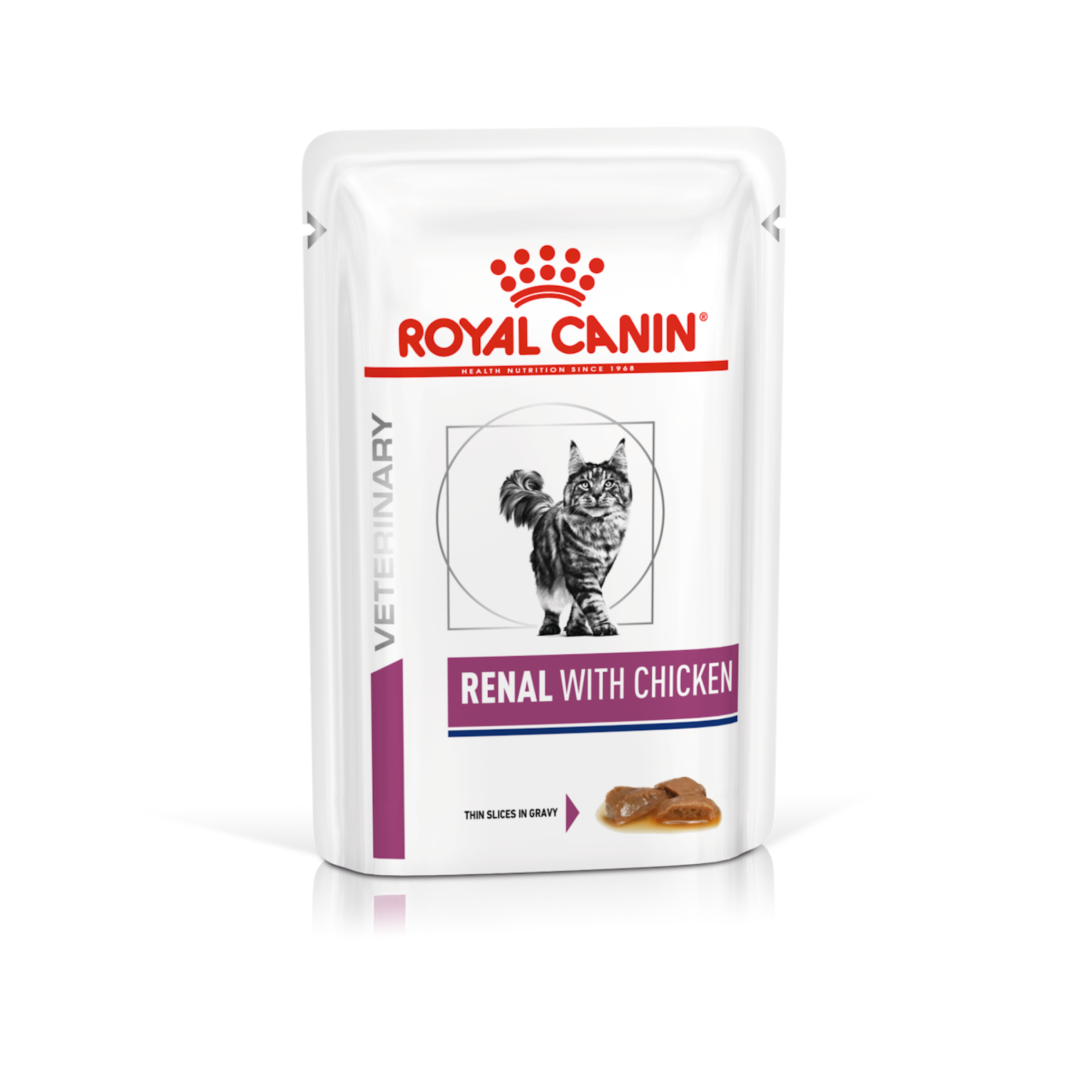  پوچ گربه رویال کنین رنال مرغ ROYAL CANIN RENAL with Chicken 