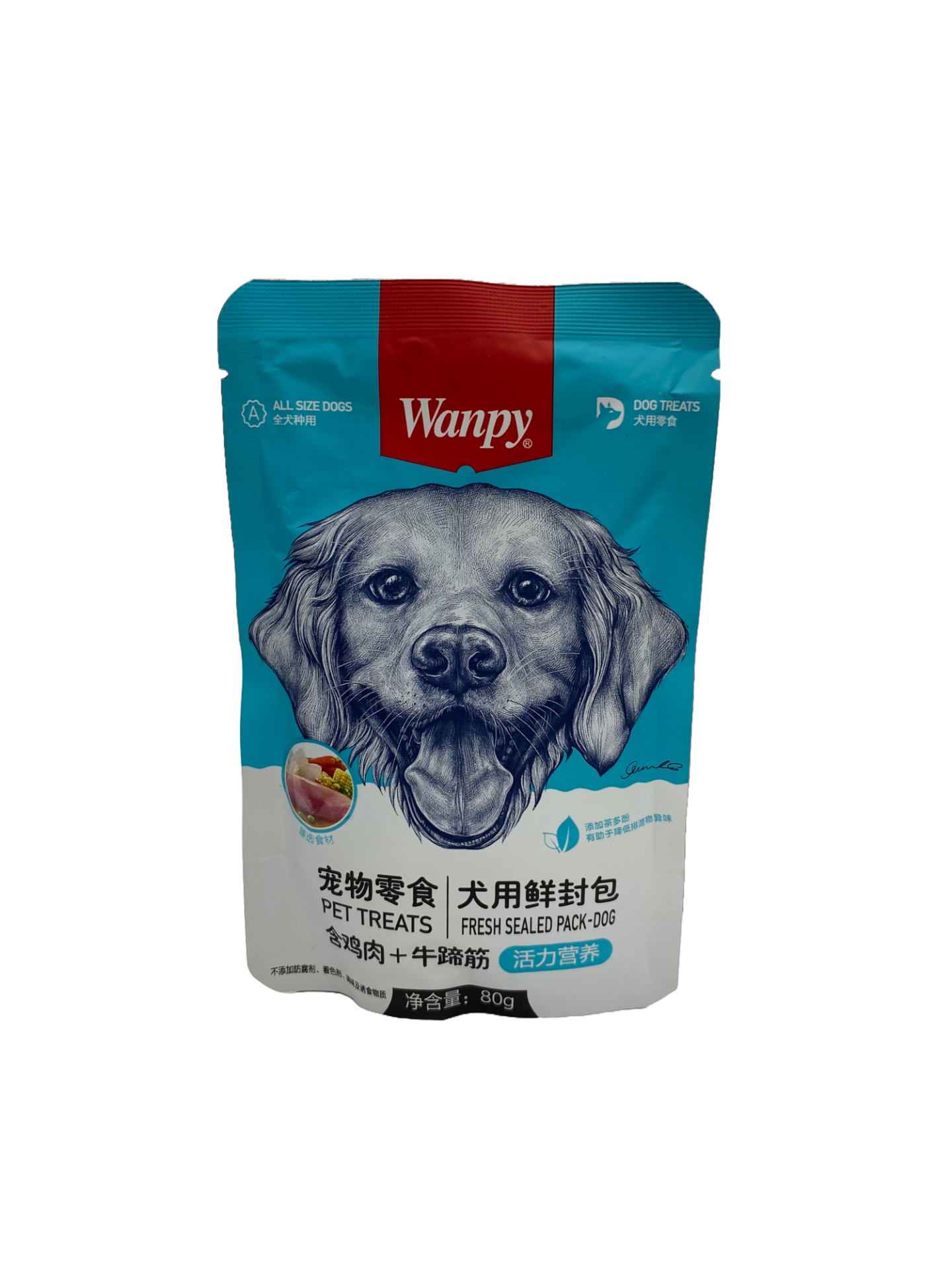  پوچ سگ ونپی با طعم مرغ و گوساله - Wanpy Dog Treat Chicken & Beef 